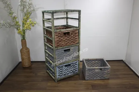 Rattan Export Wooden Cabinet - REX-HG0802A-1MC