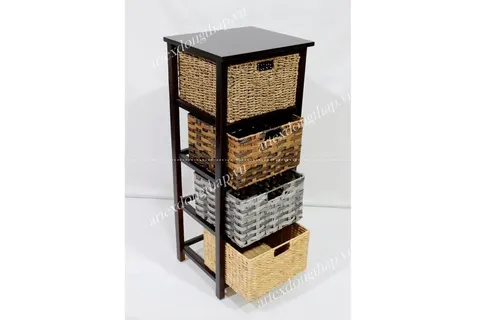 Rattan Export Wooden Cabinet - REX-HG1054A-BR