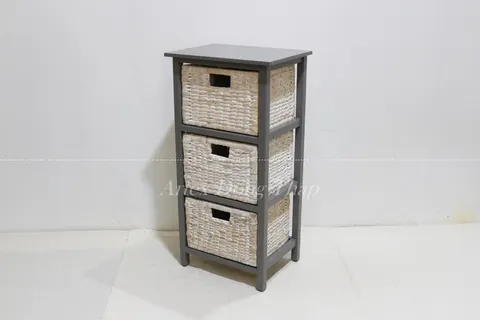 Rattan Export Wooden Cabinet - REX-HG1096A-1GY