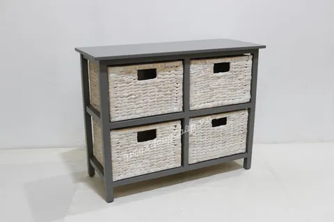 Rattan Export Wooden Cabinet - REX-HG1097A-1GY