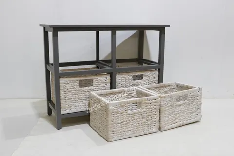 Rattan Export Wooden Cabinet - REX-HG1097A-1GY