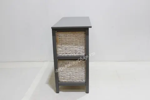 Rattan Export Wooden Cabinet - REX-HG1097A-1GY