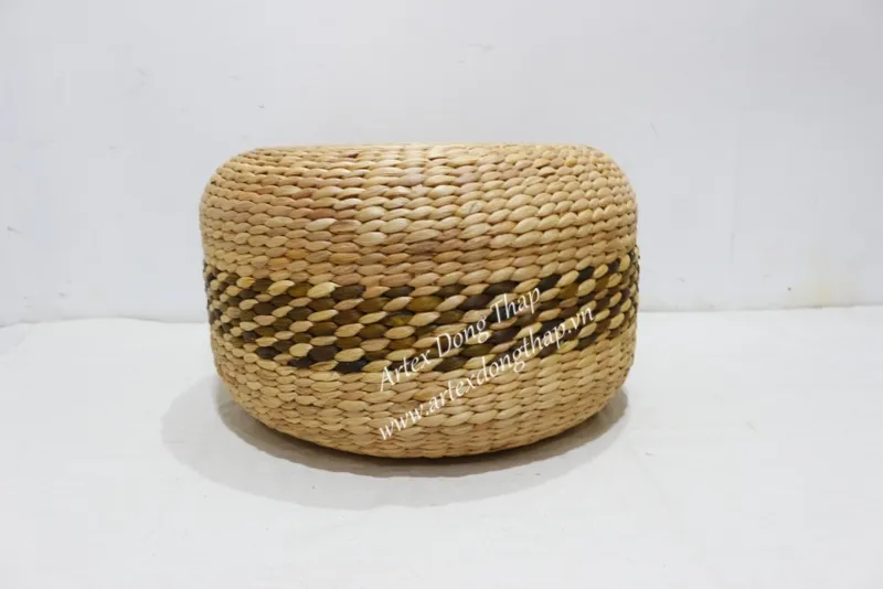 Rattan Export Water Hyacinth Stool - REX-MK7028A-1MC