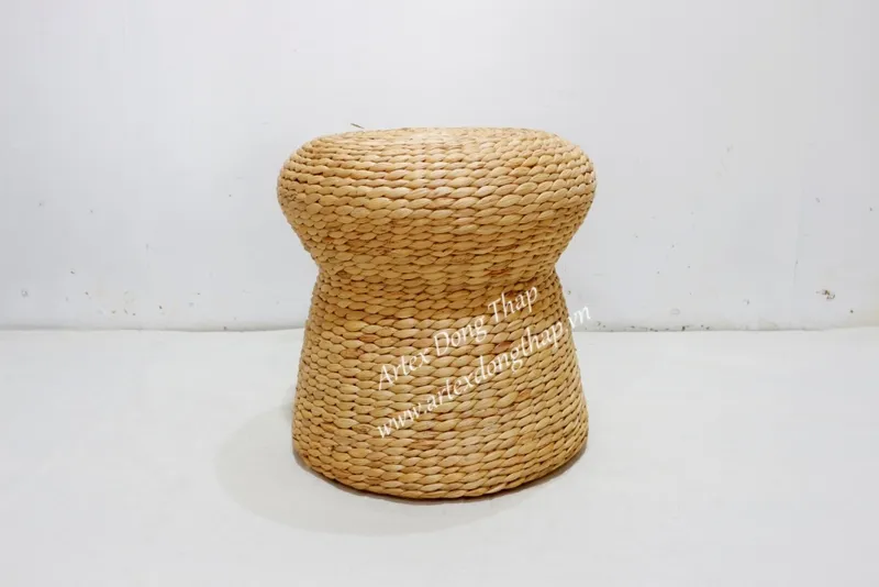 Rattan Export Water Hyacinth Stool - REX-MK7034A-1NA
