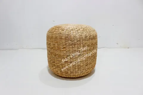 Rattan Export Water Hyacinth Stool - REX-MK7035A-1NA