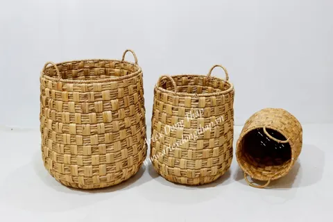 Rattan Export Water hyacinth Basket - REX-SD10202A-3NA