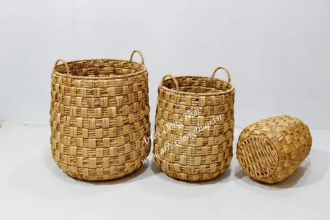 Rattan Export Water hyacinth Basket - REX-SD10202A-3NA