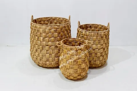 Rattan Export Water hyacinth Basket - REX-SD10202A-3NA