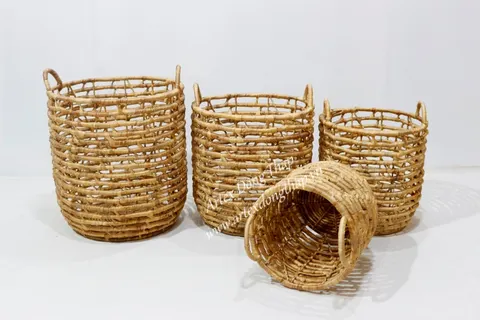 Rattan Export Water hyacinth Basket - REX-SD10231A-4NA