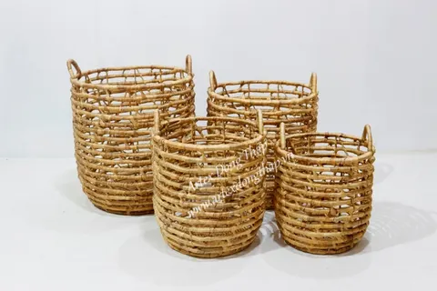 Rattan Export Water hyacinth Basket - REX-SD10231A-4NA