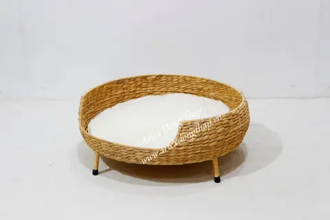 Rattan Export Water Hyacinth Pet Basket - REX-SD10310A-1NA