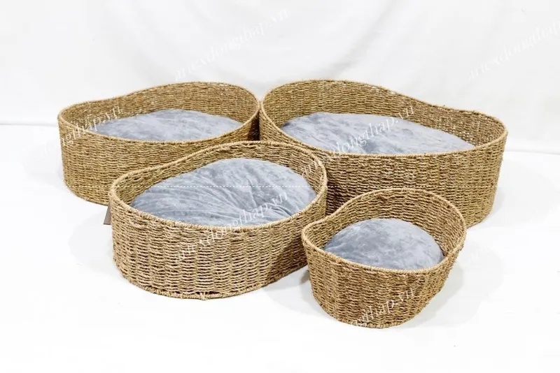 Rattan Export Oval seagrass Pet basket - REX-SD10378A-4NA