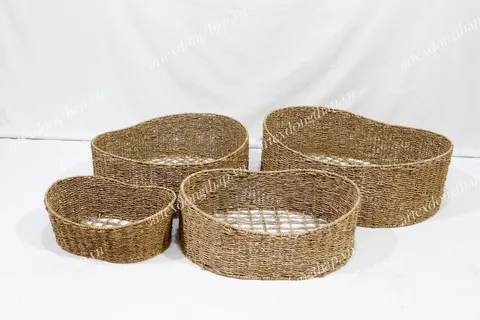 Rattan Export Oval seagrass Pet basket - REX-SD10378A-4NA