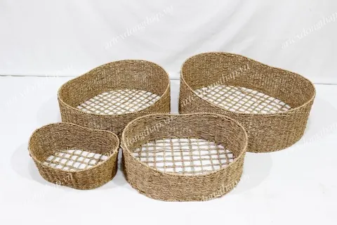 Rattan Export Oval seagrass Pet basket - REX-SD10378A-4NA