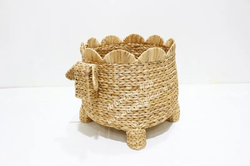 Rattan Export Water Hyacinth Animal Basket - REX-SD1041H-1NA