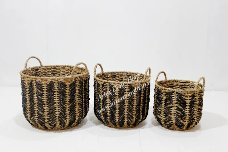 Rattan Export Seagrass Basket - REX-SD10434B-3MC