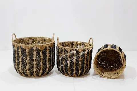 Rattan Export Seagrass Basket - REX-SD10434B-3MC