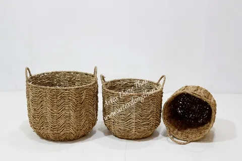 Rattan Export Seagrass Basket - REX-SD10434B-3NA