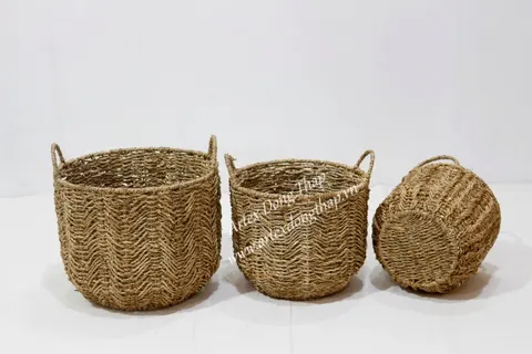 Rattan Export Seagrass Basket - REX-SD10434B-3NA