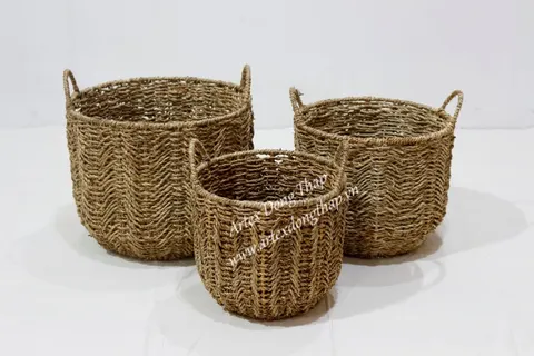 Rattan Export Seagrass Basket - REX-SD10434B-3NA