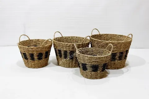 Rattan Export Seagrass Basket - REX-SD10436B-4MC