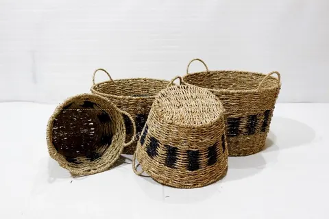 Rattan Export Seagrass Basket - REX-SD10436B-4MC