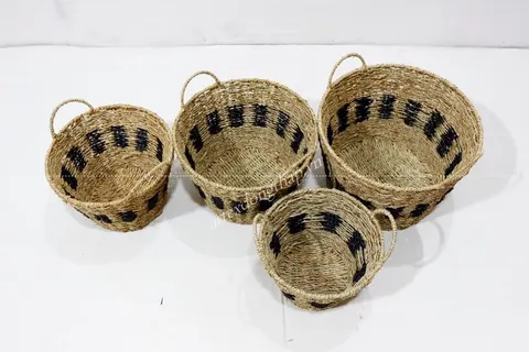 Rattan Export Seagrass Basket - REX-SD10436B-4MC