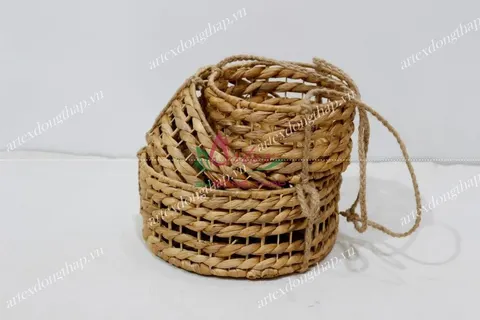 Rattan Export Water hyacinth Hanging planter - REX-SD10456A-1NA