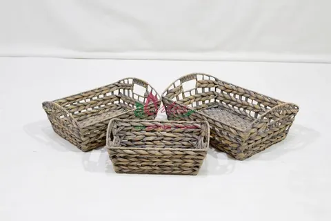 Rattan Export Water Hyacinth Tray - REX-SD10538A-3GY