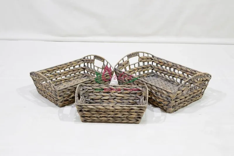 Rattan Export Water Hyacinth Tray - REX-SD10538A-3GY