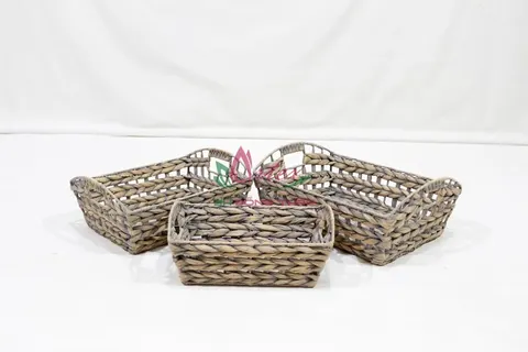 Rattan Export Water Hyacinth Tray - REX-SD10538A-3GY
