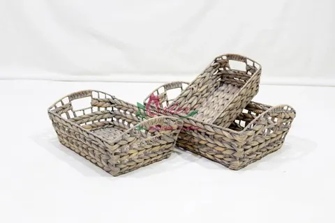 Rattan Export Water Hyacinth Tray - REX-SD10538A-3GY