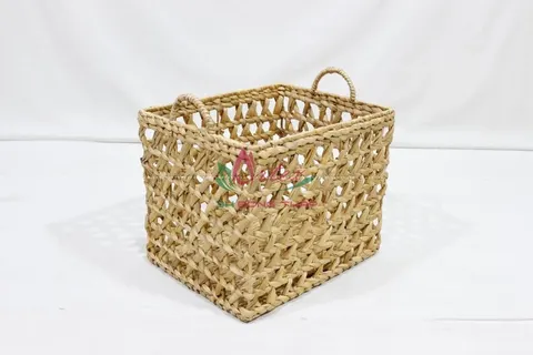 Rattan Export Water hyacinth Storage Basket - REX-SD10553A-3NA