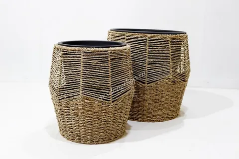 Rattan Export Seagrass planter - REX-SD1225A-2NA
