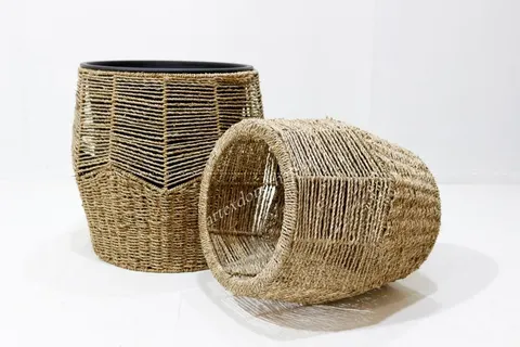 Rattan Export Seagrass planter - REX-SD1225A-2NA
