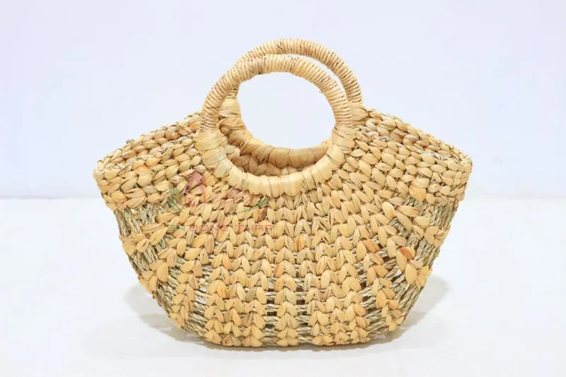 Rattan Export Water Hyacinth Handbag - REX-SD1412A-1NA