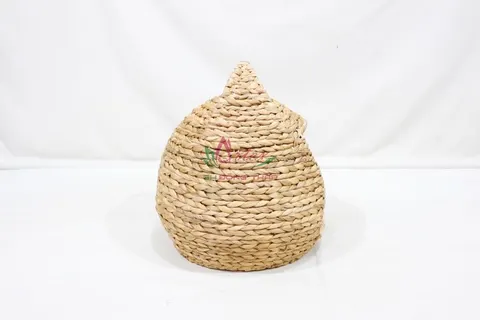 Rattan Export Handwoven Water Hyacinth Pet House for Cats and Small Dogs - REX-SD1636A-1NA