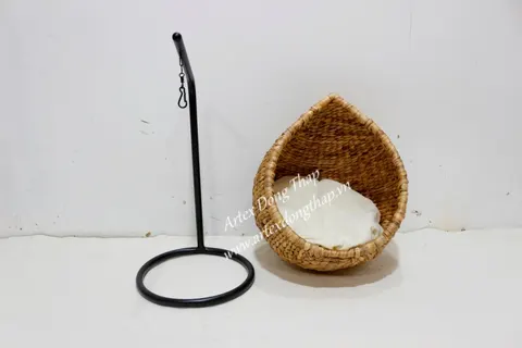 Rattan Export Water Hyacinth Pet Basket - REX-SD1649A-1NA
