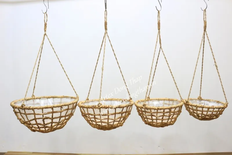 Rattan Export Hanging planter - REX-SD1694A-4NA