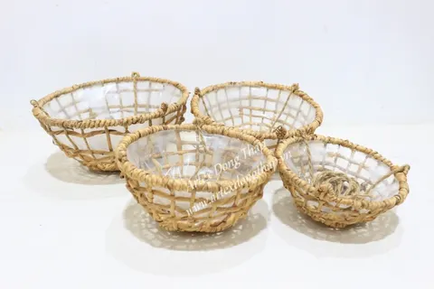 Rattan Export Hanging planter - REX-SD1694A-4NA