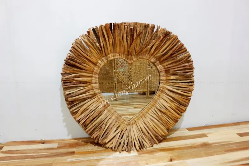 Rattan Export Water Hyacinth Mirror - REX-SD1826A-1NA