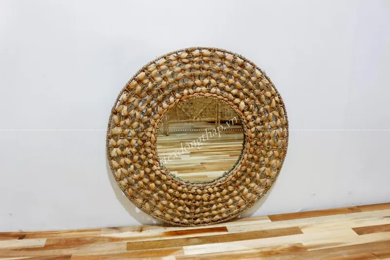 Rattan Export Water Hyacinth Mirror - REX-SD1864B-1NA