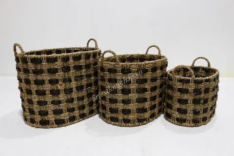 Rattan Export Seagrass Basket - REX-SD1906A-3MC