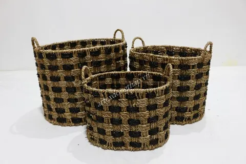 Rattan Export Seagrass Basket - REX-SD1906A-3MC