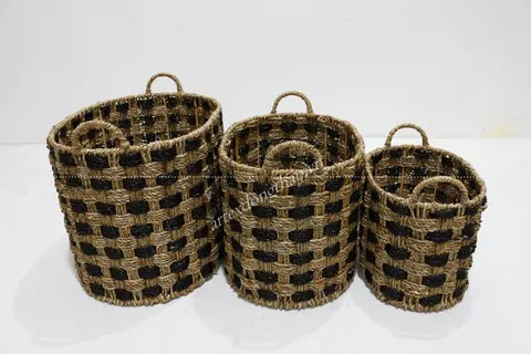 Rattan Export Seagrass Basket - REX-SD1906A-3MC