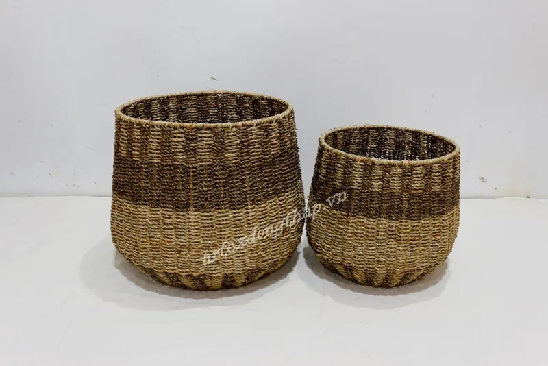 Rattan Export Seagrass Basket - REX-SD1951D-2MC