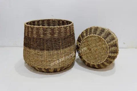 Rattan Export Seagrass Basket - REX-SD1951D-2MC