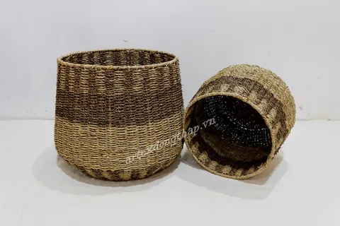 Rattan Export Seagrass Basket - REX-SD1951D-2MC