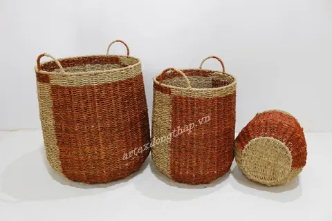 Rattan Export Seagrass Basket - REX-SD1953A-3MC