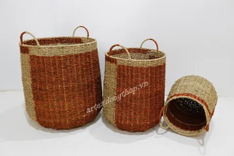 Rattan Export Seagrass Basket - REX-SD1953A-3MC